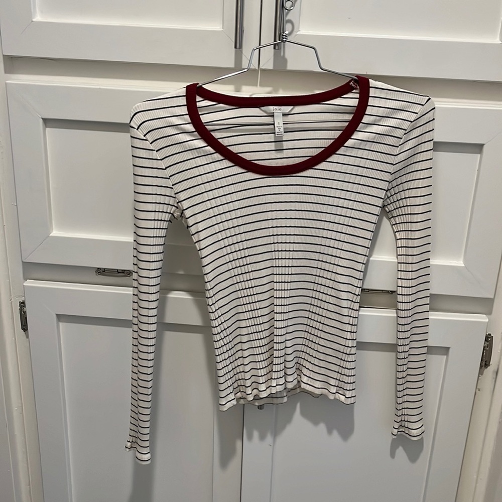 Joie long sleeve striped top !